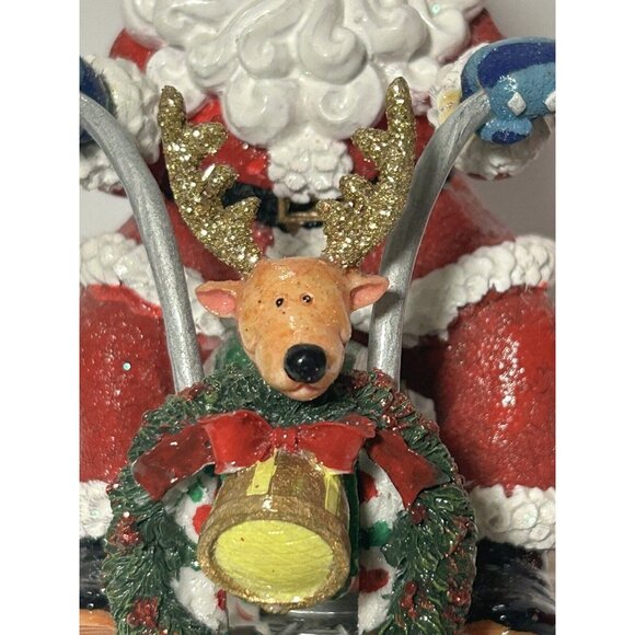 Fitz & Floyd Musical Motorcycle Adventures of Santa Claus Jingle Bells  2004 - Picture 6 of 8